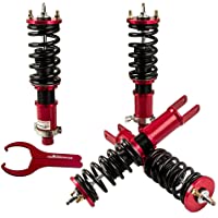 maXpeedingrods 4x Coilover- Amortiguador con Muelle para Coche Civic EG EH EC6 EG9 EJ VX 91-1995- Juego Completo (2…